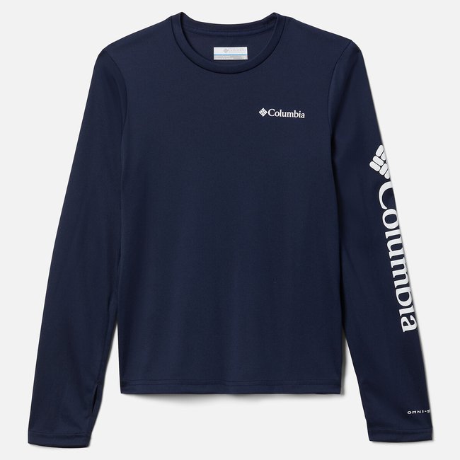 UV Protection T-Shirt with Long Sleeves, navy blue, COLUMBIA