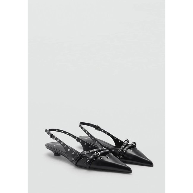 Chaussures kitten heel perforées - MANGO