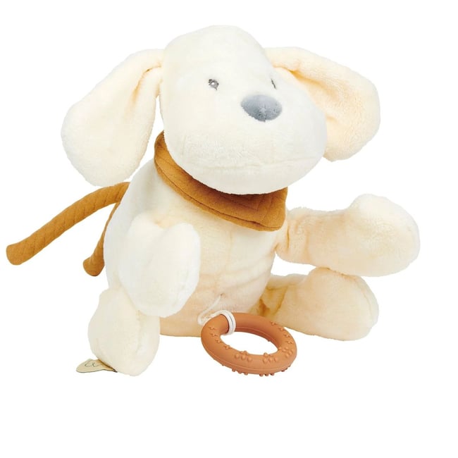 Peluche Musicale Chien Charlie 30cm - Boîte à Musique Intégrée - Flanelle Douce - Lavable - Végétalien