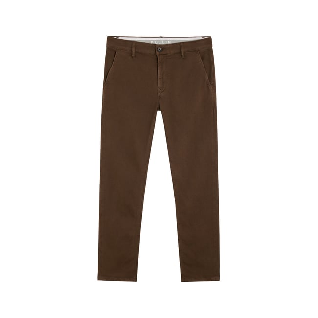 PANTALON CHINO MOB marron <span itemprop=
