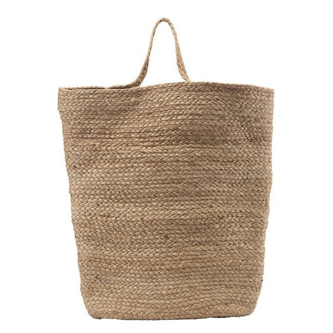Panier rangement à suspendre chanvre  Mira Couleur beige <span itemprop=