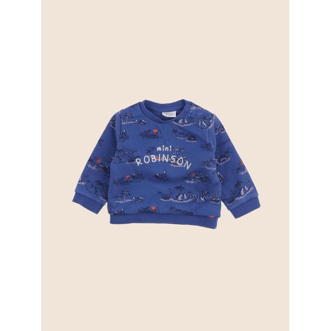 Sweat - Très bon état bleu <span itemprop=