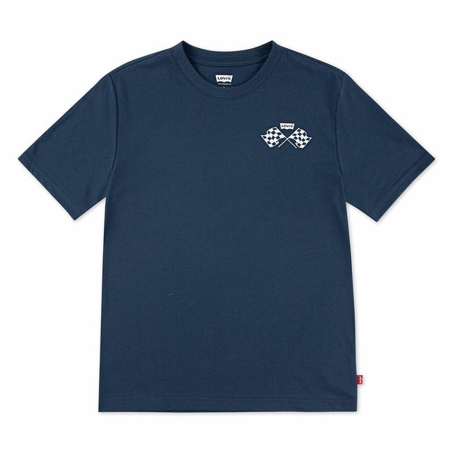 T-Shirt mit Pailletten-Motiv blau <span itemprop=