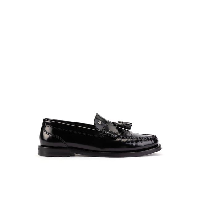 Mocassins cuir Settala black <span itemprop=