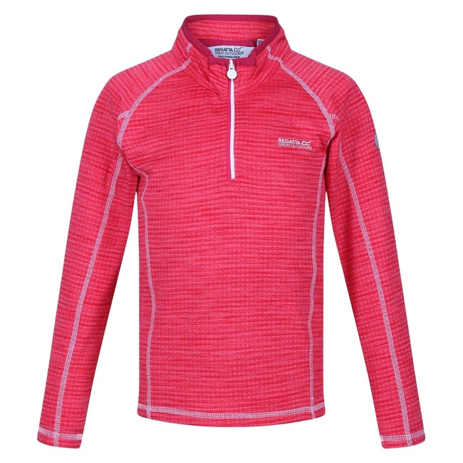 Sweat motif/style rayures horizontales BERLEY rose <span itemprop=