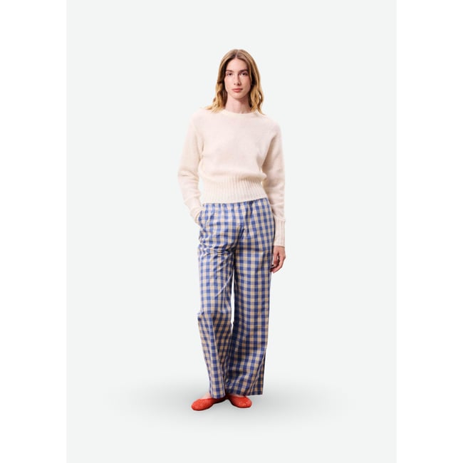 Pull en mohair WALLAMAN beige crème <span itemprop=