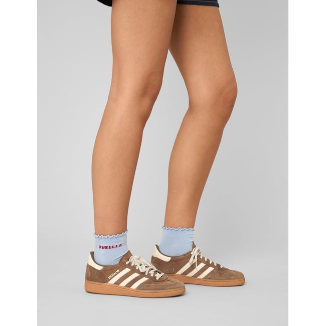 Paire de chaussettes unitaire bleu clair <span itemprop=