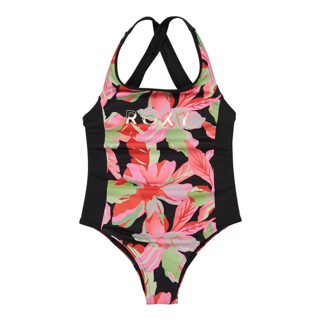 Maillot de bain une pièce ACTIVE. noir anthracite the moves floral <span itemprop=