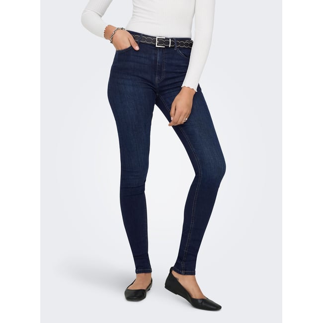 Jean Skinny dark blue denim <span itemprop=
