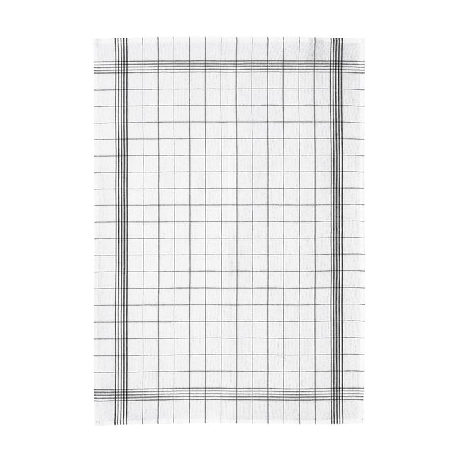 Torchon Metis Carreaux noir <span itemprop=