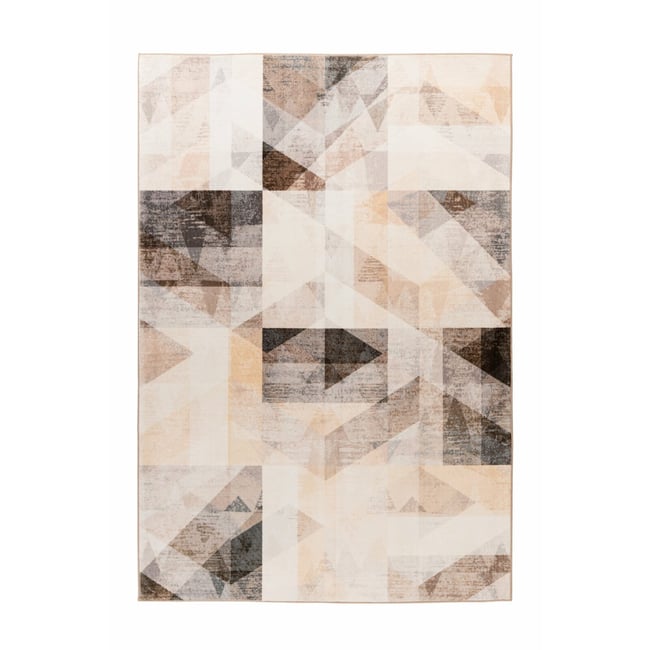 Tapis rectangulaire tissé, SAPHIRA Couleur gris, beige <span itemprop=