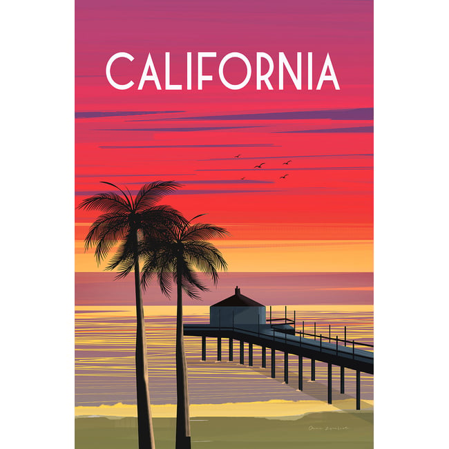 Tableau de voyage California dream - HEXOA