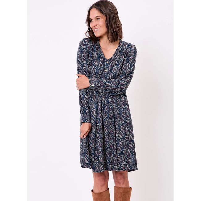 Robe empire fluide imprimée EUDOKO - LA FIANCÉE