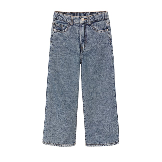 Jean large bleu moyen <span itemprop=