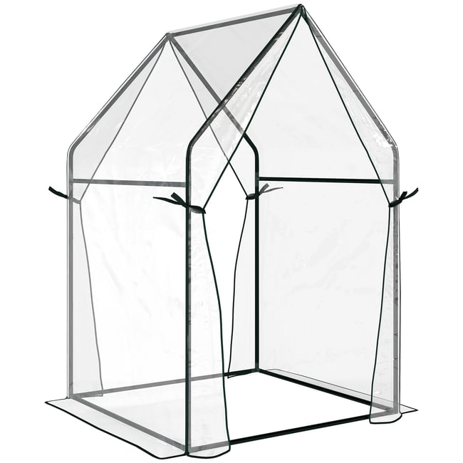 Serre Acier Transparent - OUTSUNNY