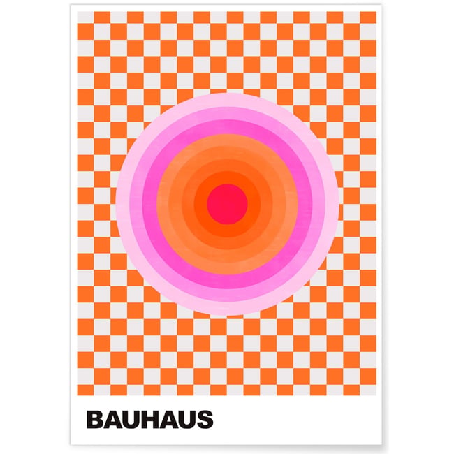 Affiche Bauhaus 45 Couleur blanc <span itemprop=