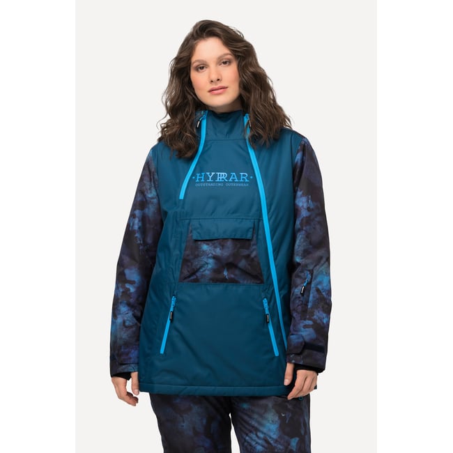 Veste technique, matière imperméable pétrol <span itemprop=