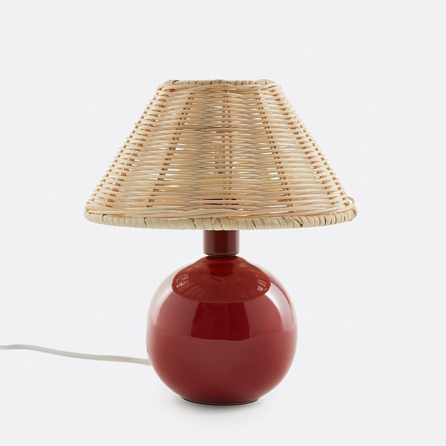 Lampa stołowa z ceramiki i rattanu Alios - LA REDOUTE INTERIEURS