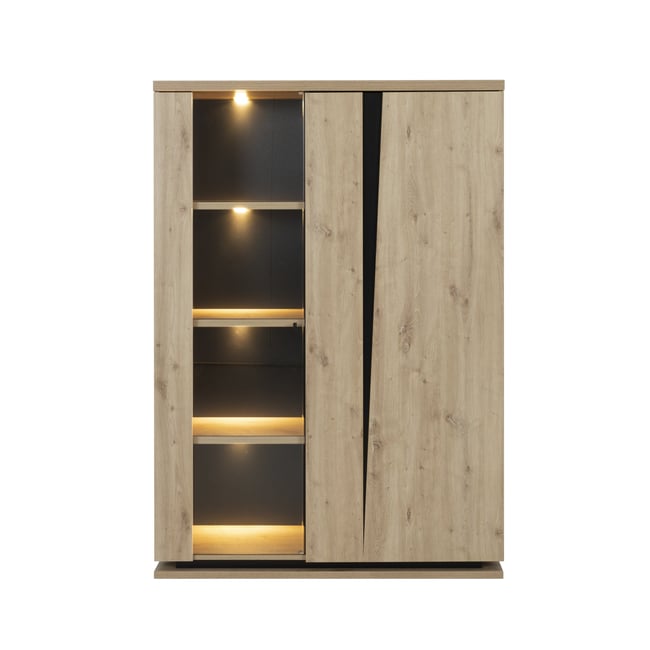 Vaisselier 2 portes CRACK Couleur beige <span itemprop=