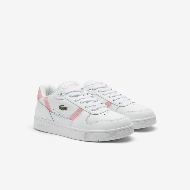 Low-Top-Sneakers T Clip Set weiss/rosa LACOSTE