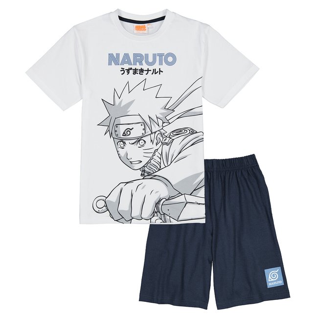 Pigiama corto Naruto bianco/navy NARUTO SHIPPUDEN