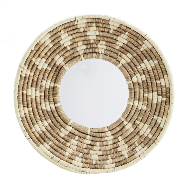 Miroir Rond en Algues Marines 65 cm Couleur v002227 <span itemprop=