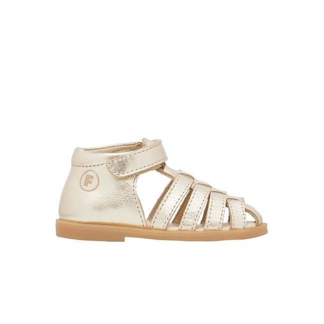 Sandales en cuir WAKATOBI platine <span itemprop=