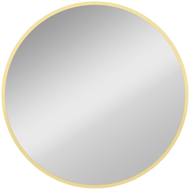 Miroir mural Alliage d'aluminium Or Couleur doré <span itemprop=