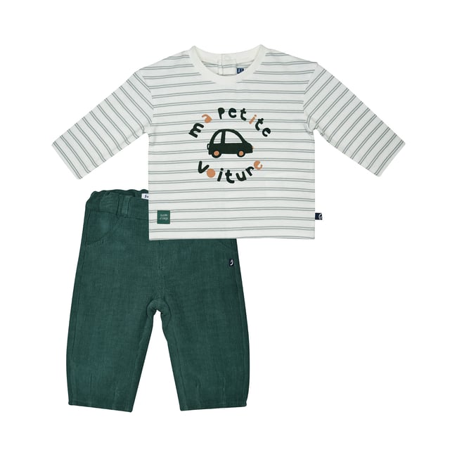 Tshirt pantalon milan maille blanc <span itemprop=