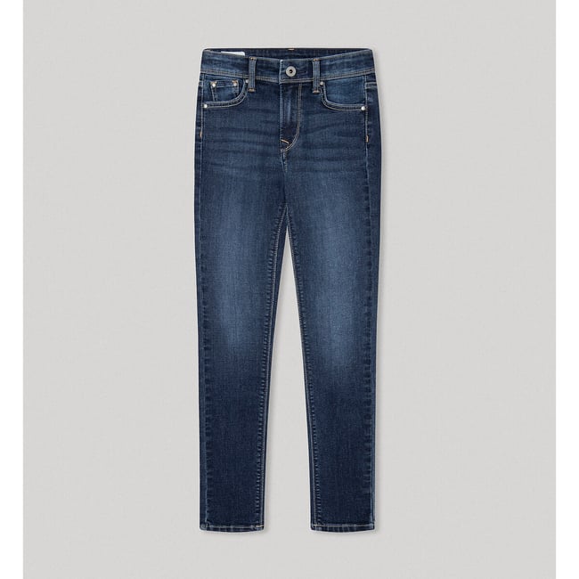 Jean skinny, taille haute, Pixlette bleu denim <span itemprop=