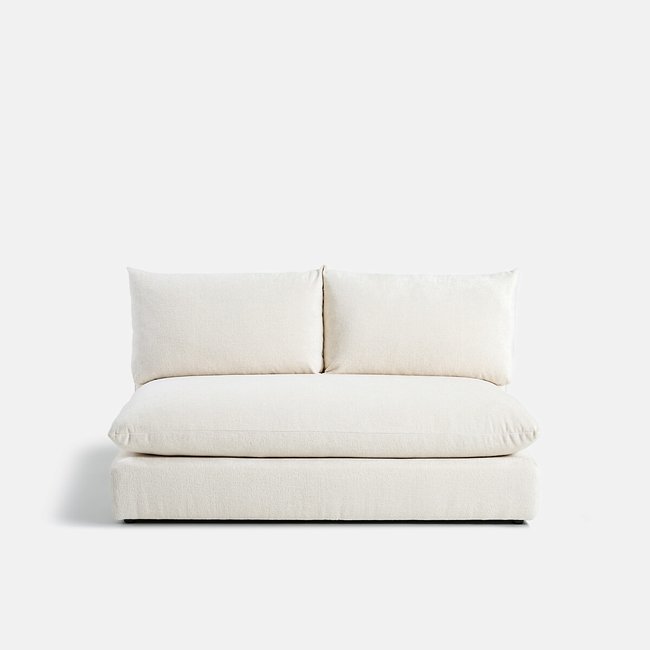 Sofá modulável de 2 lugares. Veludo texturizado Malo - LA REDOUTE INTERIEURS