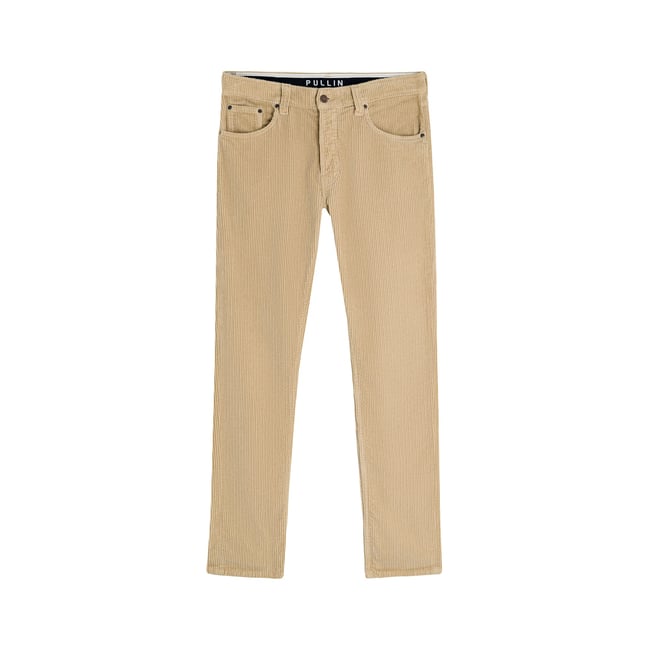 PANTALON REGULAR VELOURS GRAVEL beige <span itemprop=