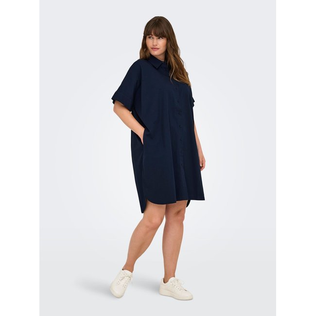 Robe Chemise CARSPACEY Robe midi navy blazer <span itemprop=