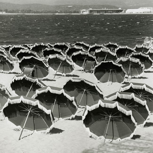 Tableau vintage Sun Umbrellas - HEXOA