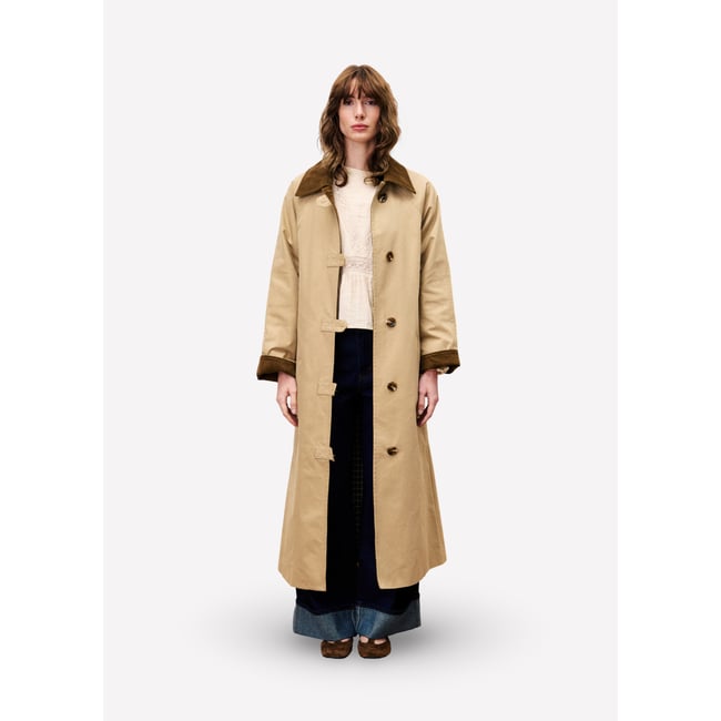 Trench  en coton SAND beige <span itemprop=