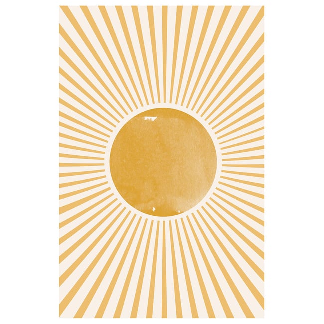 Tableau abstraite boho sun - HEXOA