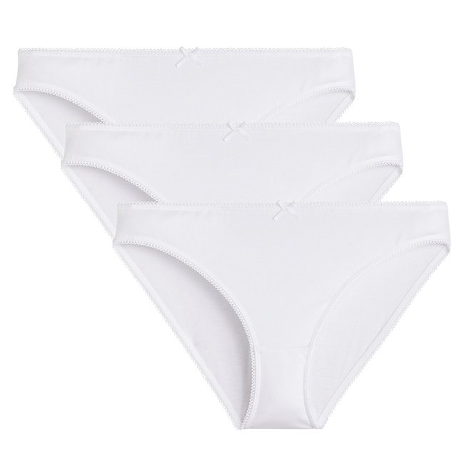 Set van 3 slips in rekbaar katoen - LA REDOUTE COLLECTIONS