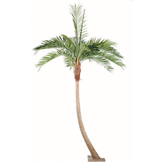 Palmier Coco artificiel H 270 cm 10 palmes Couleur vert <span itemprop=