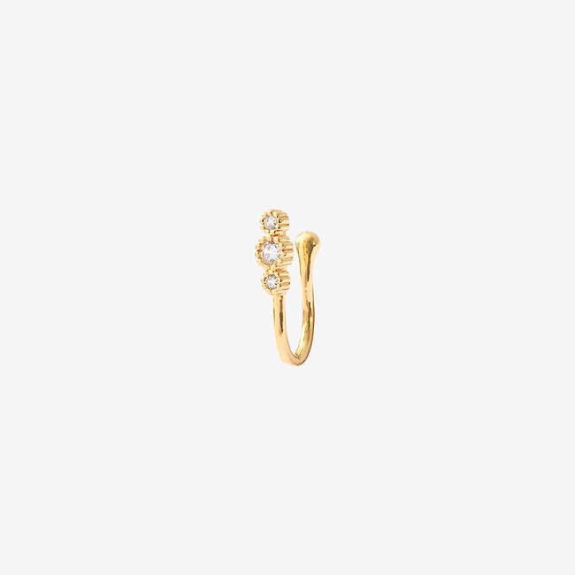 Bague oreille - nez zoé - candy blanc <span itemprop=