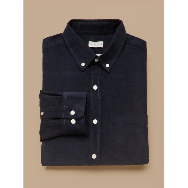 Chemise velours  coupe contemporaine - CYRILLUS