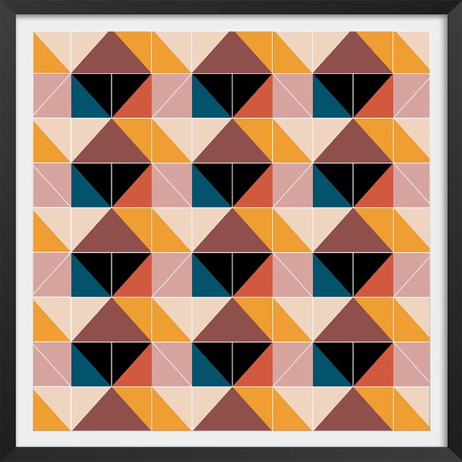 Affiche patchwork scandinave - HEXOA