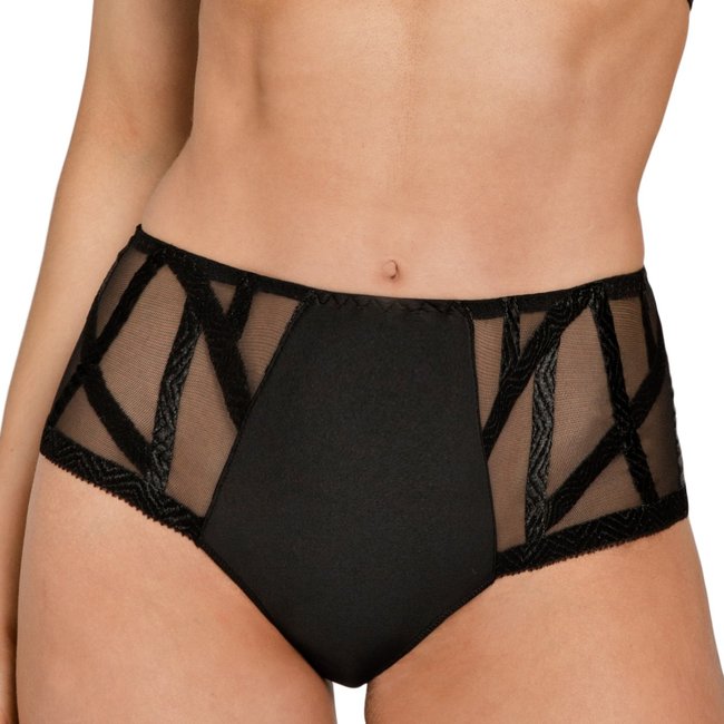 Culotte haute grande taille SERIE noir <span itemprop=