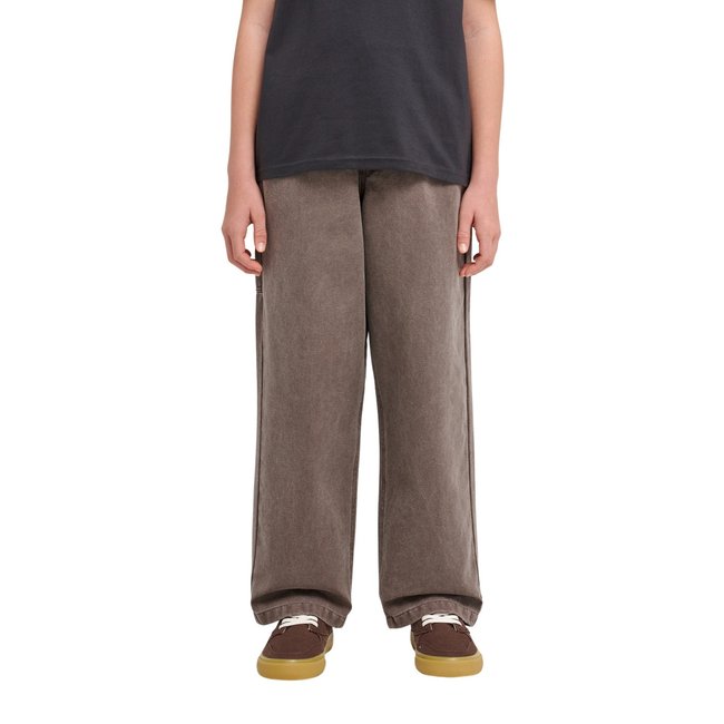 Pantalon baggy BIG CARPENTER CANVAS Y marron java <span itemprop=