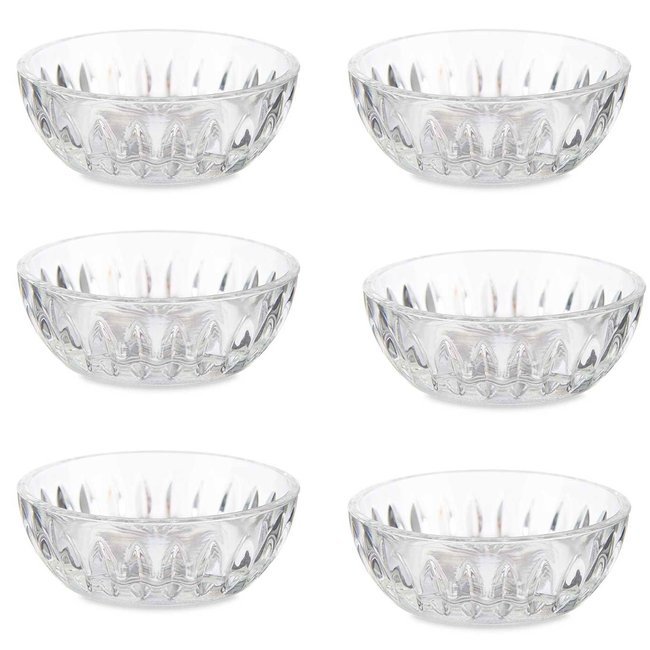 Set de 6 ramequins en verre 60ml Couleur transparent <span itemprop=
