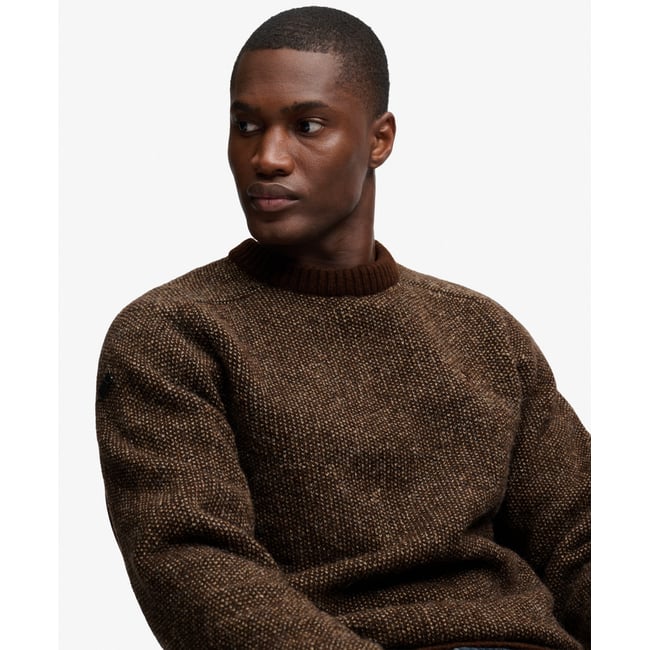 Pull Birdseye Knit coupe décontractée - SUPERDRY