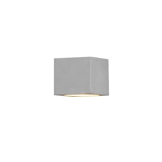 Applique Extérieure Design Cube gris clair Couleur gris <span itemprop=