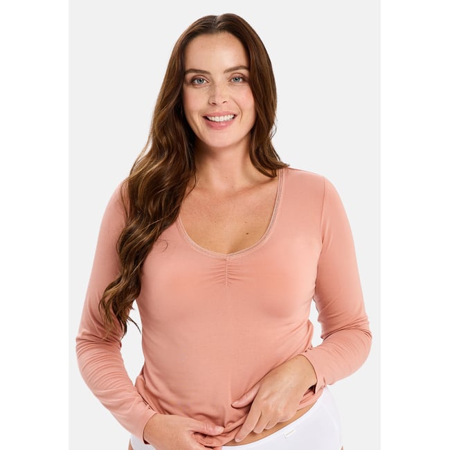 T-shirt thermique CHILL aube rosée <span itemprop=