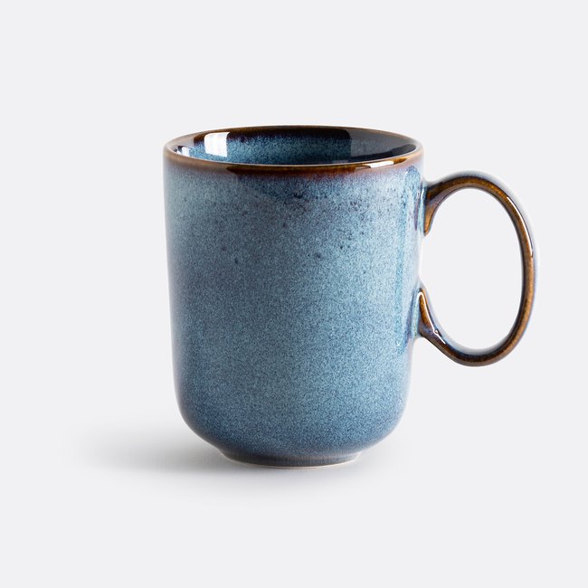 6er-Set Tassen Onda, Steingut blau <span itemprop=