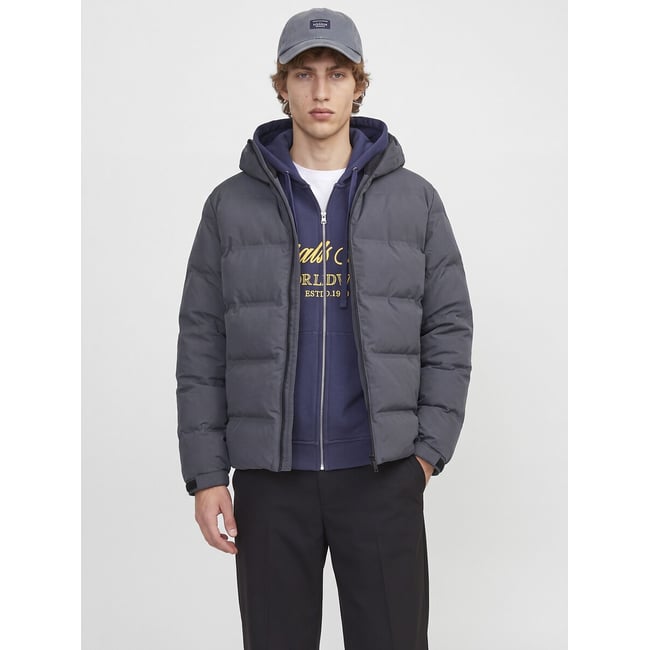 Piumino corto cappuccio fisso e collo alto, per l'inverno - JACK & JONES
