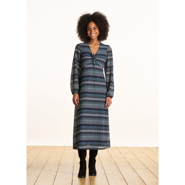 Robe Débardeur Marron La Fée Maraboutée - Taille 1 - Viscose/élasthanne - Occasion TBE